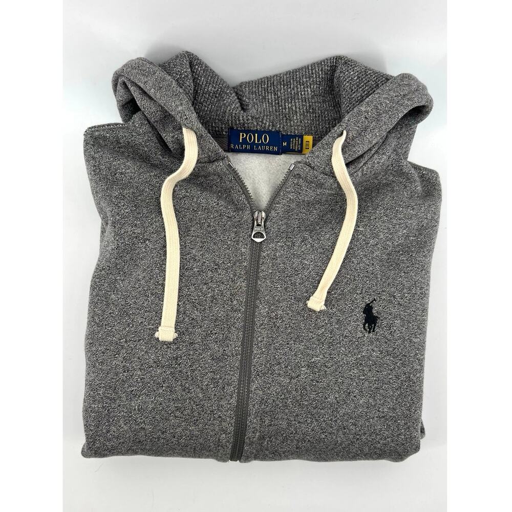 Polo Ralph Lauren Men's Classic Fleece Full Zip Hoodie Size M Gray